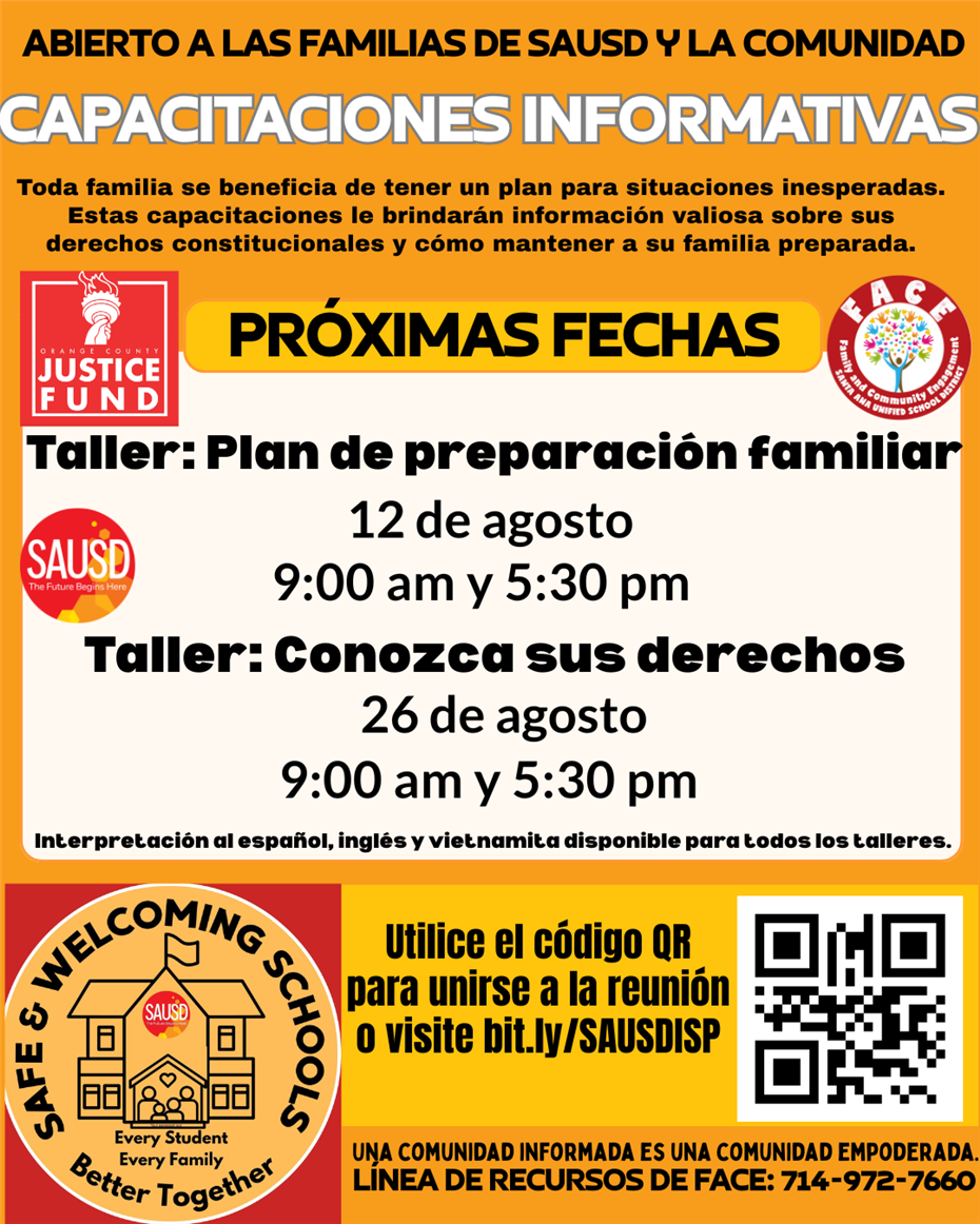 Family Preparedness Plans S